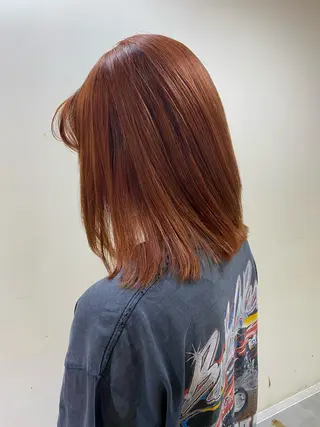 ミディアム カラー パーマ ヘアアレンジ メンズ ネイル mana 暖色カラーカットのヘアスタイル
