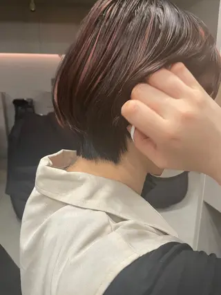 ショート カラー 吉田一輝 外国人パーマのヘアスタイル