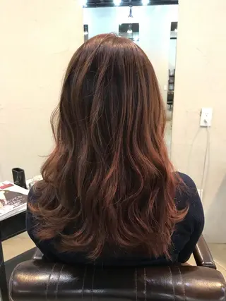 ロング カラー 正分 真美のヘアスタイル