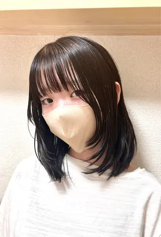 ミディアム ハイトーン透明感/レ イヤー/ririkaのヘアスタイル