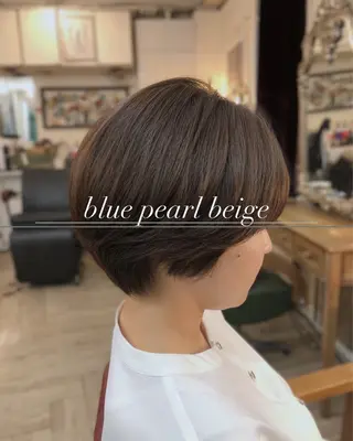 ショート ❤︎大人シック ベージュrihoのヘアスタイル