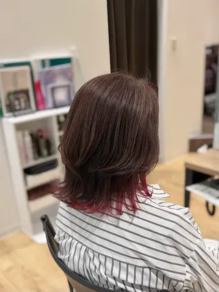 ミディアム カラー 滝口 瑞季のヘアスタイル