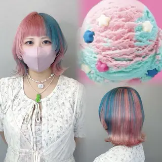 カラー 一宮 淚のヘアスタイル