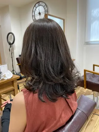 ミディアム YASUHIRO グレージュ/メンズのヘアスタイル
