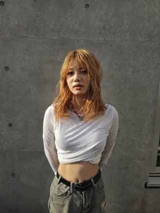 セミロング カラー OMA　 カタギシのヘアスタイル