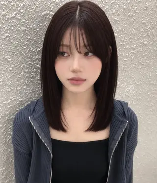 ミディアム カラー 髪質改善 あやねのヘアスタイル