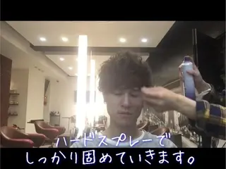 ミディアム カラー メンズ メンズヘア特化 崎田 成人のヘアスタイル