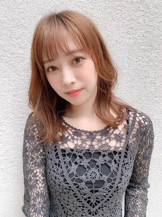 セミロング 髪質改善縮毛矯正✨ ナリタユウヤのヘアスタイル