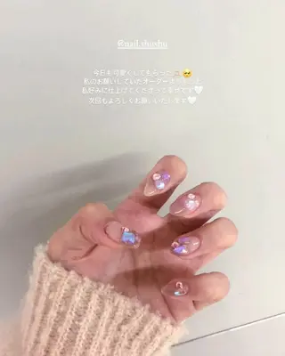 ネイル 3dパーツ/流行り 👧shushu❤️のネイルデザイン