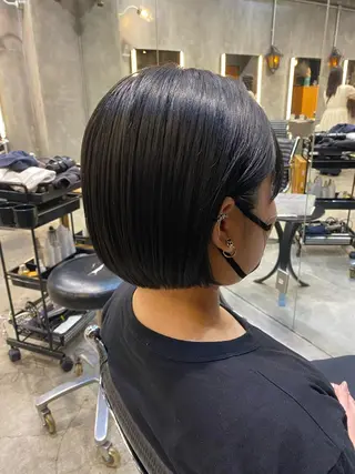 ショート カラー 透明感カラー🌿 グレージュ🐺陽介のヘアスタイル