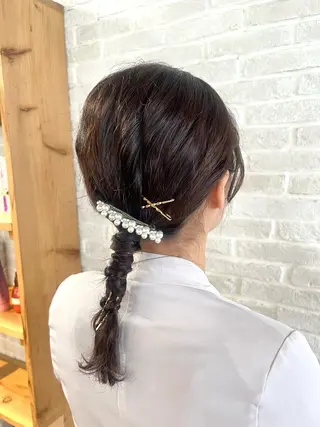 セミロング ヘアアレンジ Topstylist YUKIのヘアスタイル