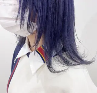 セミロング マンツーマン女性 美容師 奏のヘアスタイル