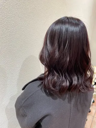 ミディアム カラー ヘアアレンジ めぞんどぼーて REINAのマツエク・マツパデザイン