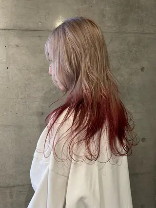 ロング カラー マンツーマン/ハイ トーン/HIROKIのヘアスタイル