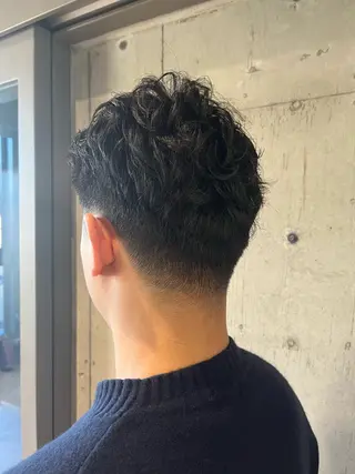パーマ メンズ ボブ×艶カラー 特化・リクト💥のヘアスタイル