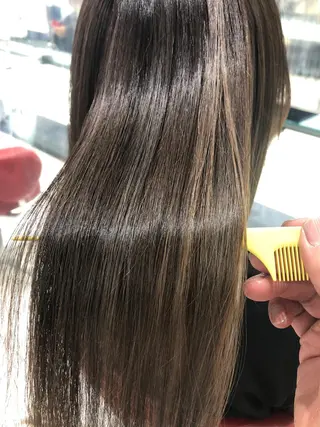 セミロング カラー ✨髪質改善✨ 田西　基彦のヘアスタイル