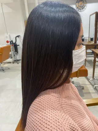 ロング パーマ 山﨑 燦人のヘアスタイル