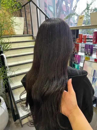 ロング チャンモリパーマ/韓 国/Minami🦋のヘアスタイル