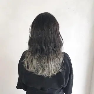 セミロング カラー カラーモデル募集中 美容室ハピスのヘアスタイル