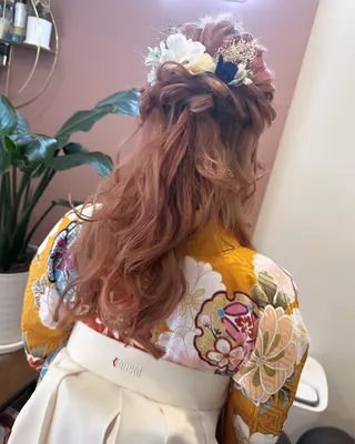 ロング ヘアアレンジ pep natsumiのヘアスタイル