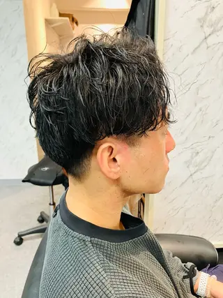 パーマ メンズ メンズ特化/パーマ/ フェードWATARUのヘアスタイル