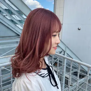 ミディアム カラー 🩵ブリーチカラー 🐈MIORI🩵のヘアスタイル
