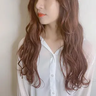 ロング カラー オリーブカラー 特化　　kaiのヘアスタイル