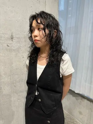 ロング パーマ 伊藤 玄のヘアスタイル