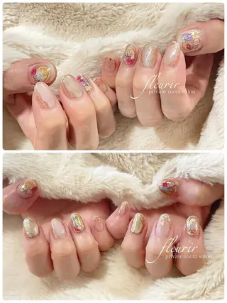 ネイル フルリール 【プライベートサロンのネイルデザイン