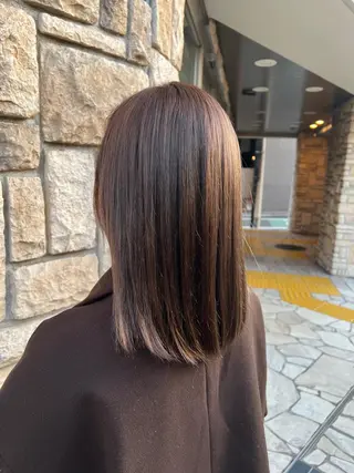 ミディアム カラー miku 三ノ輪のヘアスタイル