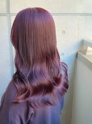 ロング カラー 韓国風ヘアカラー🩵 Rimina💜🪽のヘアスタイル