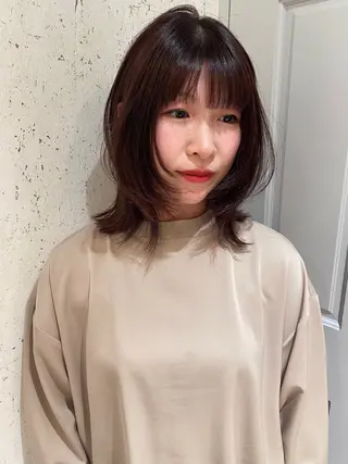 ミディアム カラー mai / linoah˚✧のヘアスタイル