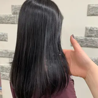 セミロング カラー 薄田 珠美のヘアスタイル