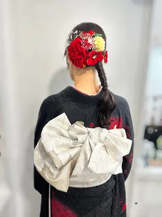 ロング laera 佐藤のヘアスタイル