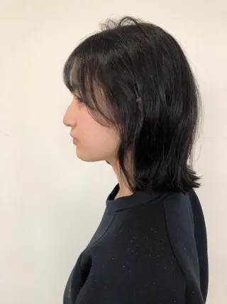 ミディアム 相原 美咲のヘアスタイル
