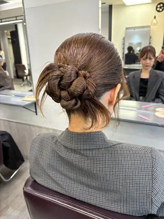 ヘアアレンジ ユイ☆レイヤーカット ヘアセット/ブリーチのヘアスタイル