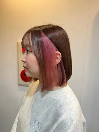 ミディアム カラー カラーモデル募集 🫧彩花🦋のヘアスタイル