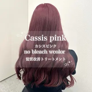 ロング カラー ダメージレスハイ トーン💖kanonのヘアスタイル