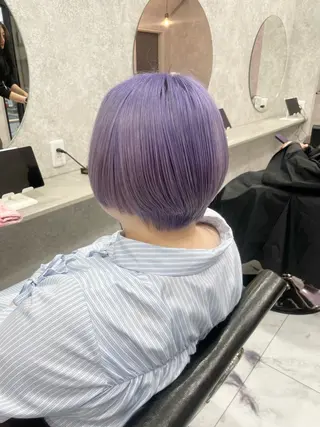 ショート 🦋ハイトーン🦋 石山 希理🦋のヘアスタイル