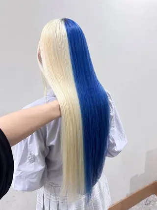 ロング カラー ハイトーン/ブリーチ 🦋デザイン森山陽向のヘアスタイル