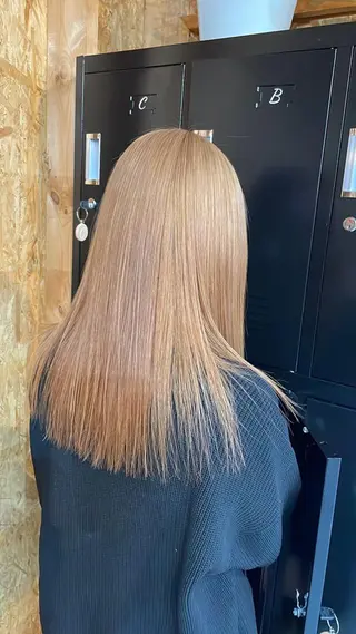 セミロング 💕モテベージュ 🧡NANAKO🧡のヘアスタイル