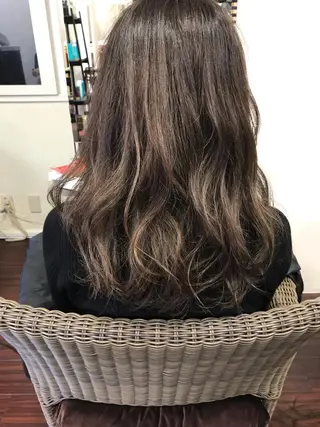 ロング カラー ママ美容師 *ヒマワリのヘアスタイル