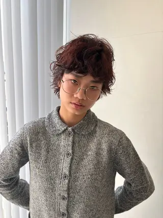 カラー パーマ ワタナベ イオリ🧼のヘアスタイル