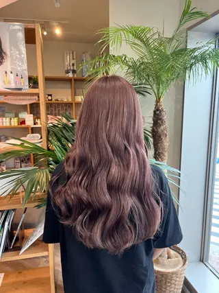 ロング 暖色カラー/美髪矯正 /フクダ モエ🐿のヘアスタイル