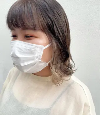 ミディアム カラー 透明感・艶カラー/ 坂田友梨奈のヘアスタイル