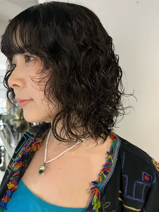 ミディアム パーマ AOI ハイトーン/ボブのヘアスタイル