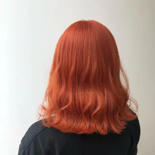 セミロング カラー 岡田 未来のヘアスタイル