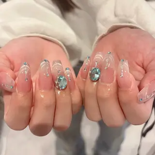 ネイル 🎀kira 長さだし💗モチ最高のネイルデザイン