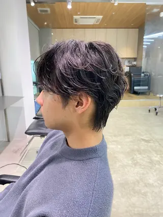 ミディアム パーマ メンズ fifth天神パーマ 特化/大田宗一朗のヘアスタイル