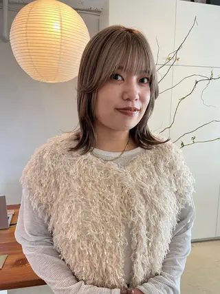 ミディアム 横浜美容室LINE /古賀紅音のヘアスタイル